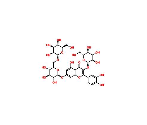 槲皮素-3-O-β-D-葡萄糖-7-O-β-D-龍膽雙糖苷分析對照品 60778-02-1